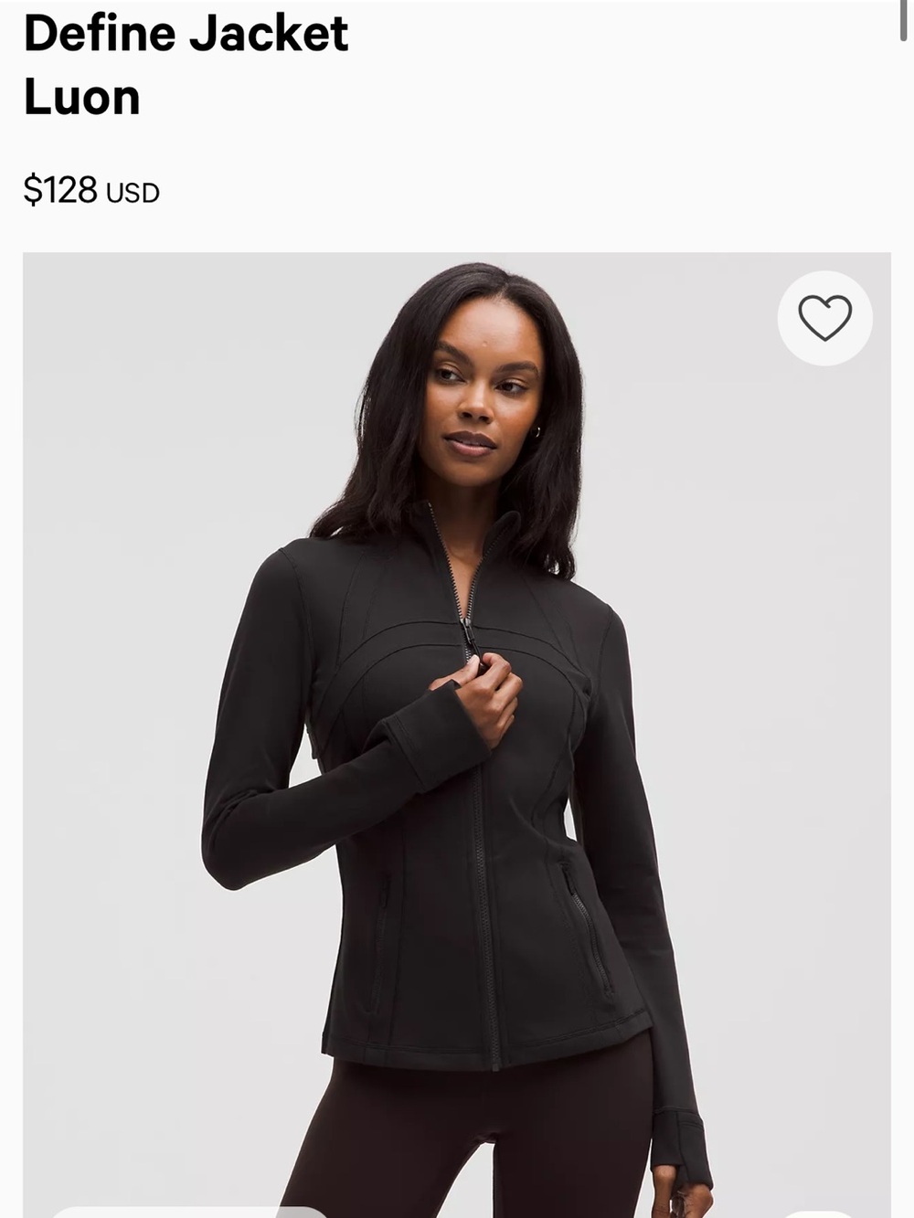 lululemon athletica Define Jacket in Black